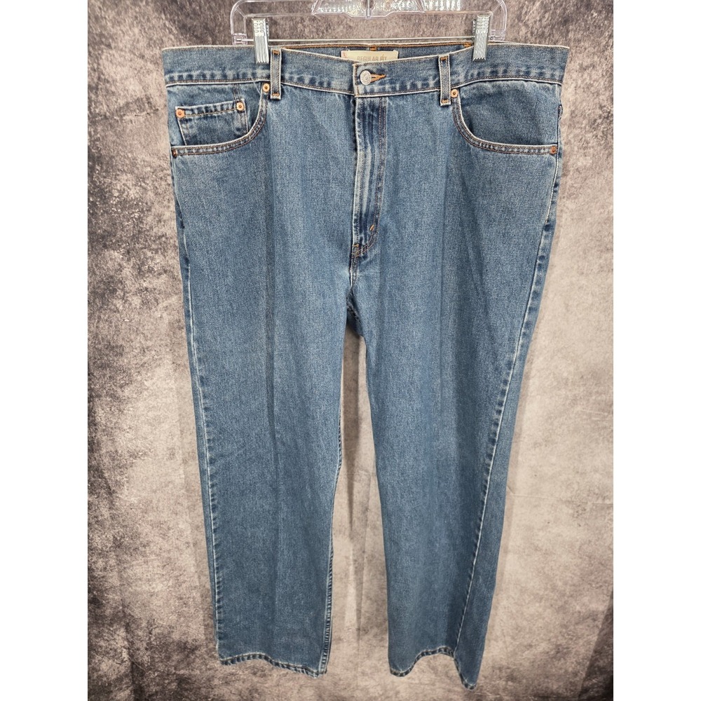 Levis 505 Jeans Mens 40 x 30 Blue Denim Regular Fit Straight Tag‎ 42x30